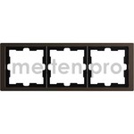 Рамка тройная Merten D-life мокко металл, Merten